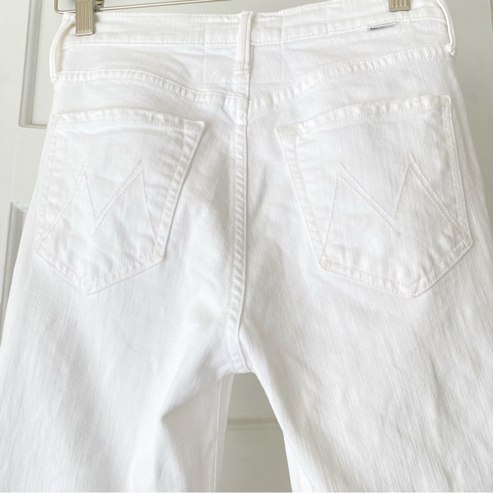 MOTHER SUPERIOR WHITE LACE UP FLY DAZZLER ANKLE CHEW HIGH WAIST SKINNY JEANS - Picture 7 of 12